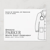 Moderner Abschluss für die Zeremonie der Weißmänte Ankündigungspostkarte (Vorderseite)