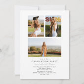 Moderner Abschluss für Drehbuch-Collage Einladung (Rückseite)