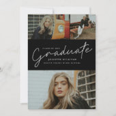 Moderner Abschluss für Drehbuch-Collage Einladung (Vorderseite)