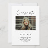 Moderner Abschluss für Drehbuch-Collage Einladung (Rückseite)