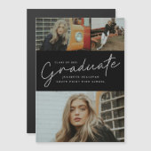 Moderner Abschluss für Drehbuch-Collage Magneteinladung (Vorne/Hinten)