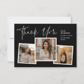 Moderner Abschluss für Drehbuch-Graduate Dankeskarte (Vorderseite)