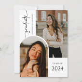 Moderner Abschluss für Drehbuch-Graduate Einladung (Vorderseite)