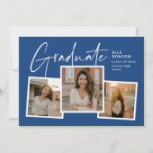 Moderner Abschluss für Drehbuch-Graduate Einladung (Vorderseite)