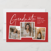 Moderner Abschluss für Drehbuch-Graduate Einladung (Vorderseite)