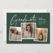 Moderner Abschluss für Drehbuch-Graduate Einladung (Vorderseite)