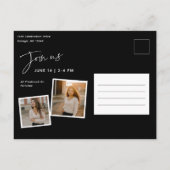 Moderner Abschluss für Drehbuch-Graduate Postkarte (Rückseite)