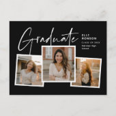 Moderner Abschluss für Drehbuch-Graduate Postkarte (Vorderseite)