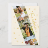 Moderner Abschluss für Elegante Kalligrafie Einlad Einladung (Rückseite)