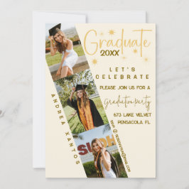 Moderner Abschluss für Elegante Kalligrafie Einlad Einladung