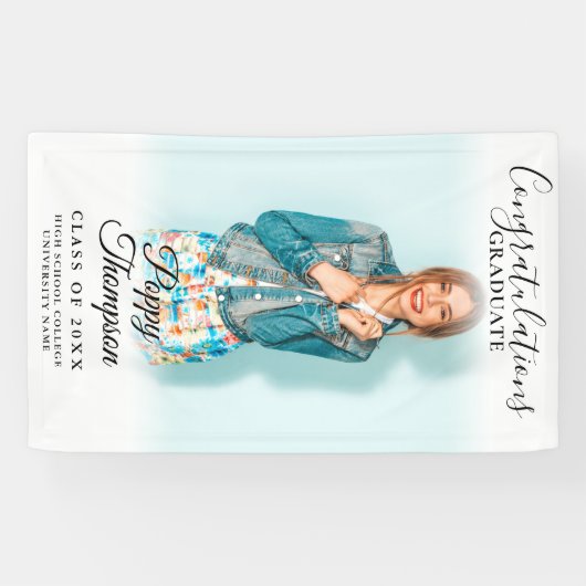 Moderner Abschluss für elegantes Script-Foto Banner (Horizontal)