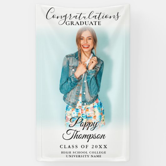 Moderner Abschluss für elegantes Script-Foto Banner (Vertikal)