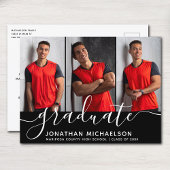 Moderner Abschluss für FotoCollage Ankündigungspostkarte