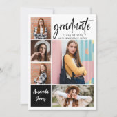 Moderner Abschluss für FotoCollage Einladung