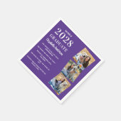 Moderner Abschluss für Fotocollage Graduate Fun Fa Serviette (Ecke)