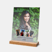 Moderner Abschluss für FotoCollage | Weiß Acrylschild (Winkel)