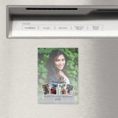 Moderner Abschluss für FotoCollage | Weiß Magnet (In Situ (Geschirrspüler))