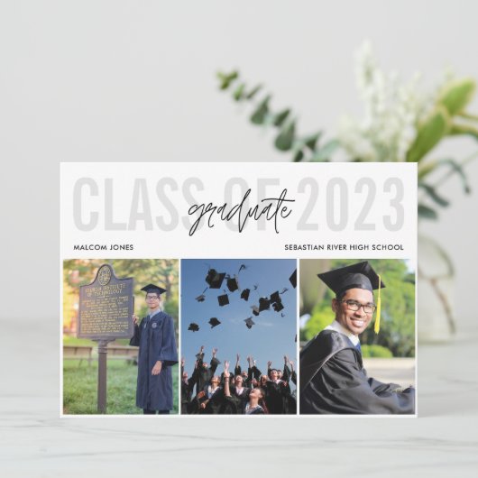 Moderner Abschluss für Fotosammlungen Ankündigung (Stehend Vorderseite)