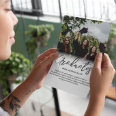 Moderner Abschluss für Fotosammlungen Dankeskarte