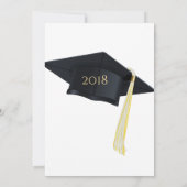 Moderner Abschluss für Fotovorlagen Save the Date Einladung (Rückseite)