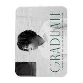 Moderner Abschluss für grünes Foto Magnet (Vertikal)