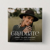 Moderner Abschluss für kundenspezifisches Foto Button (Vorderseite)