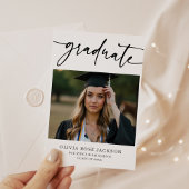 Moderner Abschluss für Lässiges Foto Einladung