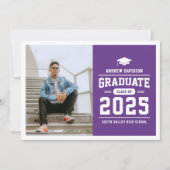 Moderner Abschluss für Lila Foto Ankündigung (Vorderseite)