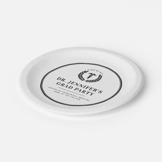 Moderner Abschluss für Medizintechnik Pappteller (Schrägansicht)