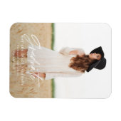 Moderner Abschluss für minimale Schriftzeichen Magnet (Horizontal)