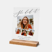 Moderner Abschluss für Minimalistisches Foto Acrylschild (Winkel)