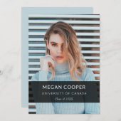 Moderner Abschluss für Minimalistisches Foto Ankündigung (Vorne/Hinten)