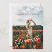 Moderner Abschluss für Minimalistisches Foto Einladung (Vorderseite)