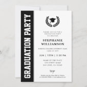 Moderner Abschluss für Minimalistisches Foto Einladung (Vorderseite)