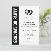 Moderner Abschluss für Minimalistisches Foto Einladung (Stehend Vorderseite)