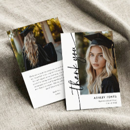 Moderner Abschluss für Minimalistisches vertikales Dankeskarte