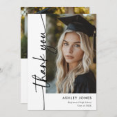 Moderner Abschluss für Minimalistisches vertikales Dankeskarte (Vorne/Hinten)