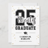 Moderner Abschluss für Schwarz und Gold-Foto Ankündigung (Vorderseite)