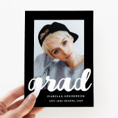 Moderner Abschluss für Schwarz-Weiß-Foto Ankündigung