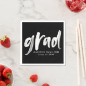 Moderner Abschluss für Schwarzweiß-Pinsel Serviette (Beispiel)