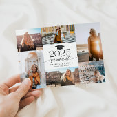 Moderner Abschluss für Schwarzweiß-Schriftzeichen Ankündigung