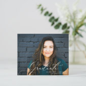 Moderner Abschluss für Skript-Foto (Stehend Vorderseite)