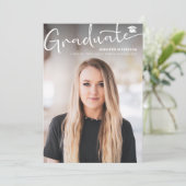 Moderner Abschluss für Skripte Foto Hochschule Ankündigung (Stehend Vorderseite)
