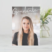 Moderner Abschluss für Skripte Foto Hochschule Ankündigung (Stehend Vorderseite)