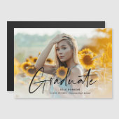 Moderner Abschluss für Skripte Foto Magnetische Ei Magneteinladung (Vorne/Hinten)