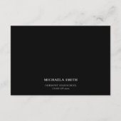 Moderner Abschluss für Skriptgrad Begleitkarte (Rückseite)