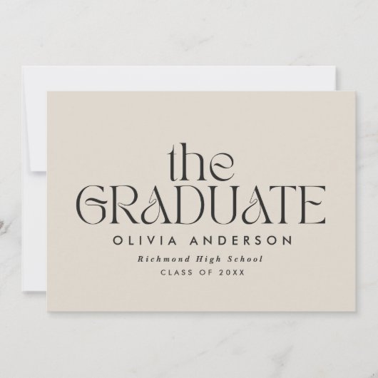 Moderner Abschluss für Typografie (Vorderseite)