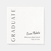 Moderner Abschluss für vertikale Typografie Serviette (Vorderseite)