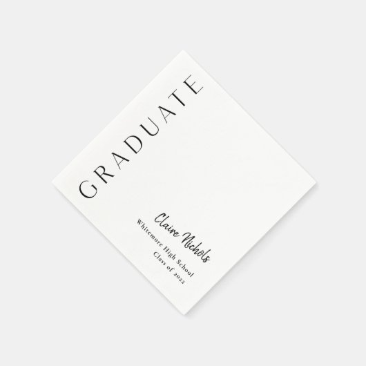 Moderner Abschluss für vertikale Typografie Serviette (Ecke)