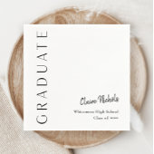 Moderner Abschluss für vertikale Typografie Serviette